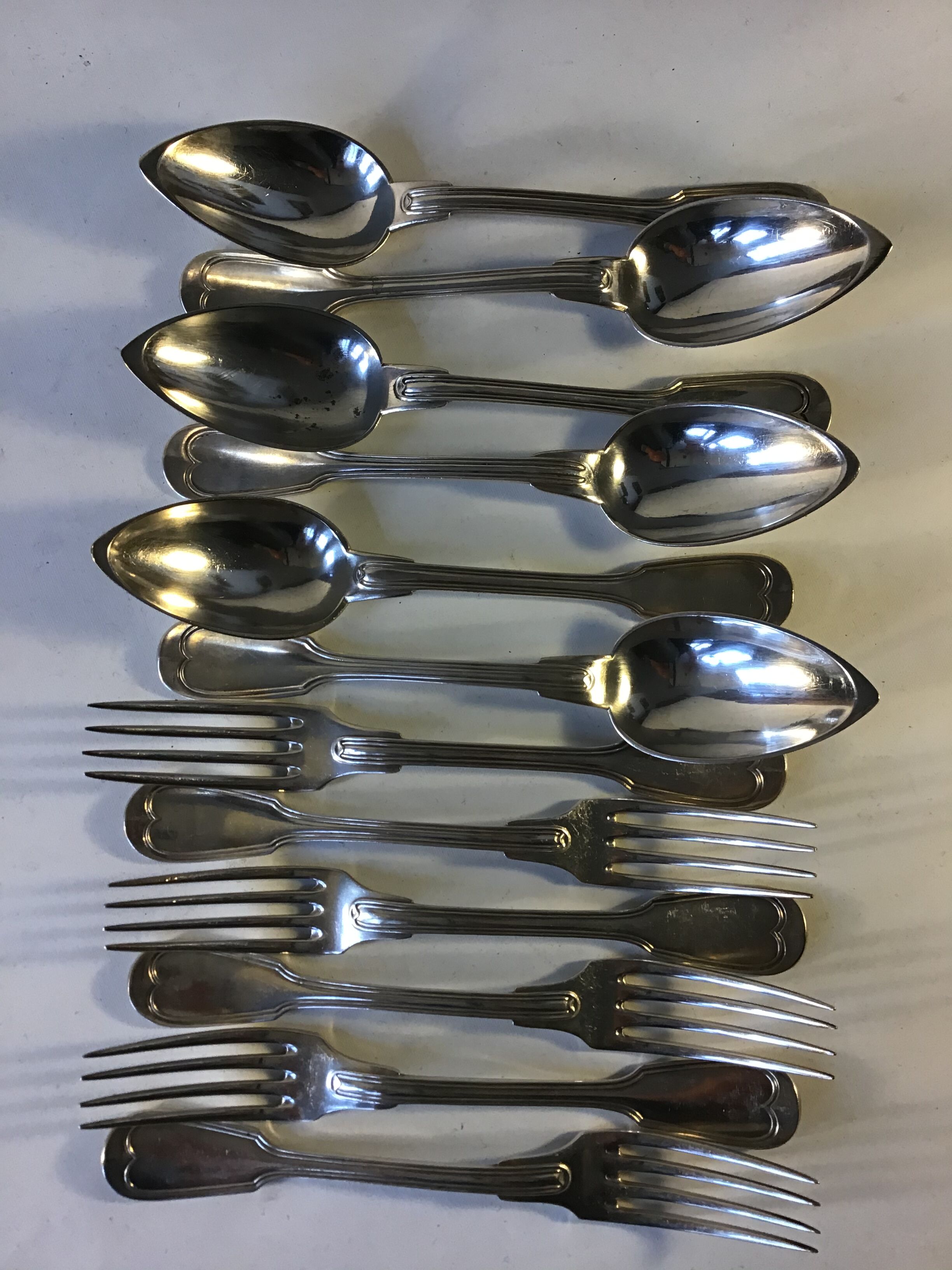 Lemaitre & Ridoux chinon silver metal cultery set