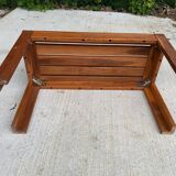 Vintage solid wood bench 80x35cm
