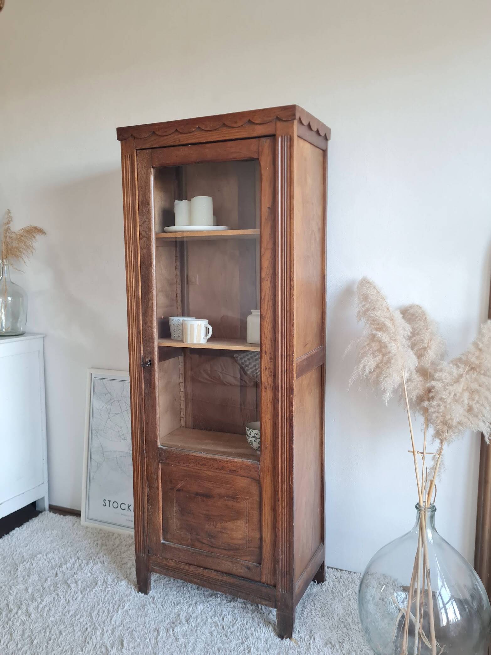 Glass-fronted Parisian wardrobe