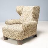 Art Deco wingback armchair, Europe, 1930s