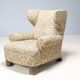 Art Deco wingback armchair, Europe, 1930s