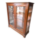 Brown display cabinet – Classic style – Storage – Wood and glass