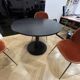 MEETING TABLE DIAMETER 100 cm BLACK BASE