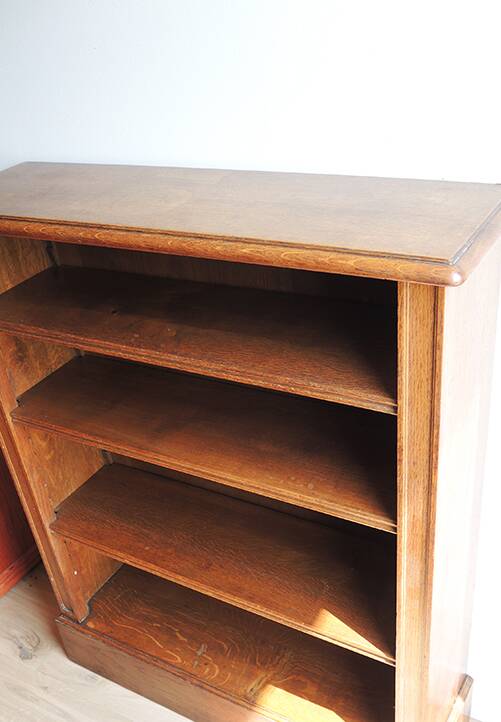 Old small solid oak library