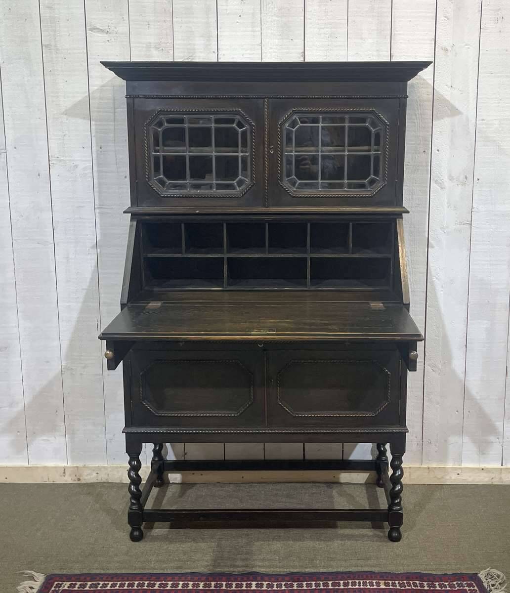 English oak writing desk, early 20th century