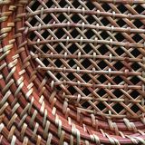 Set of 6 wicker and rattan undertributions