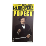 Popeck show poster "We are not savages" 1981