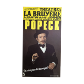 Popeck show poster "We are not savages" 1981