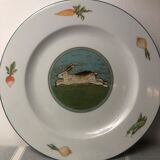 Hunter plates in fine German porcelain GIESCHE