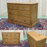 English chest of drawers in fir - early XXth
