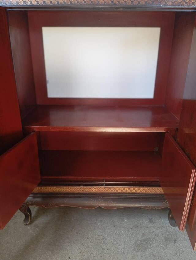 Cabinet de bar d'esprit chinois, années 1970