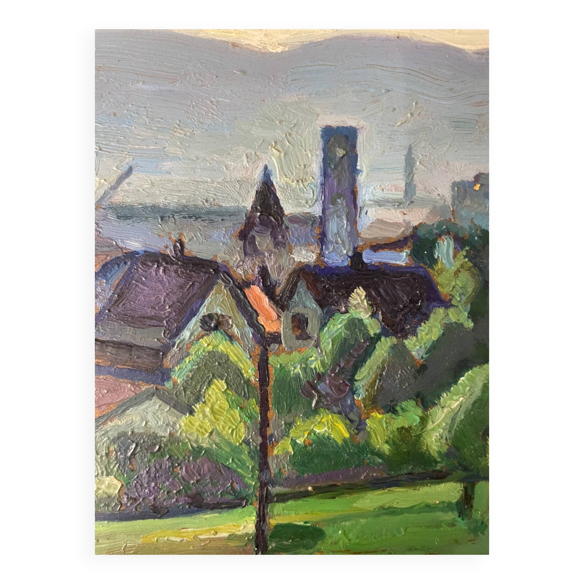 Swiss landscape painting 1950