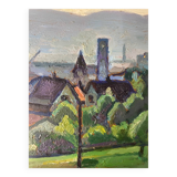 Swiss landscape painting 1950