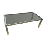 Vintage coffee table smoked glass