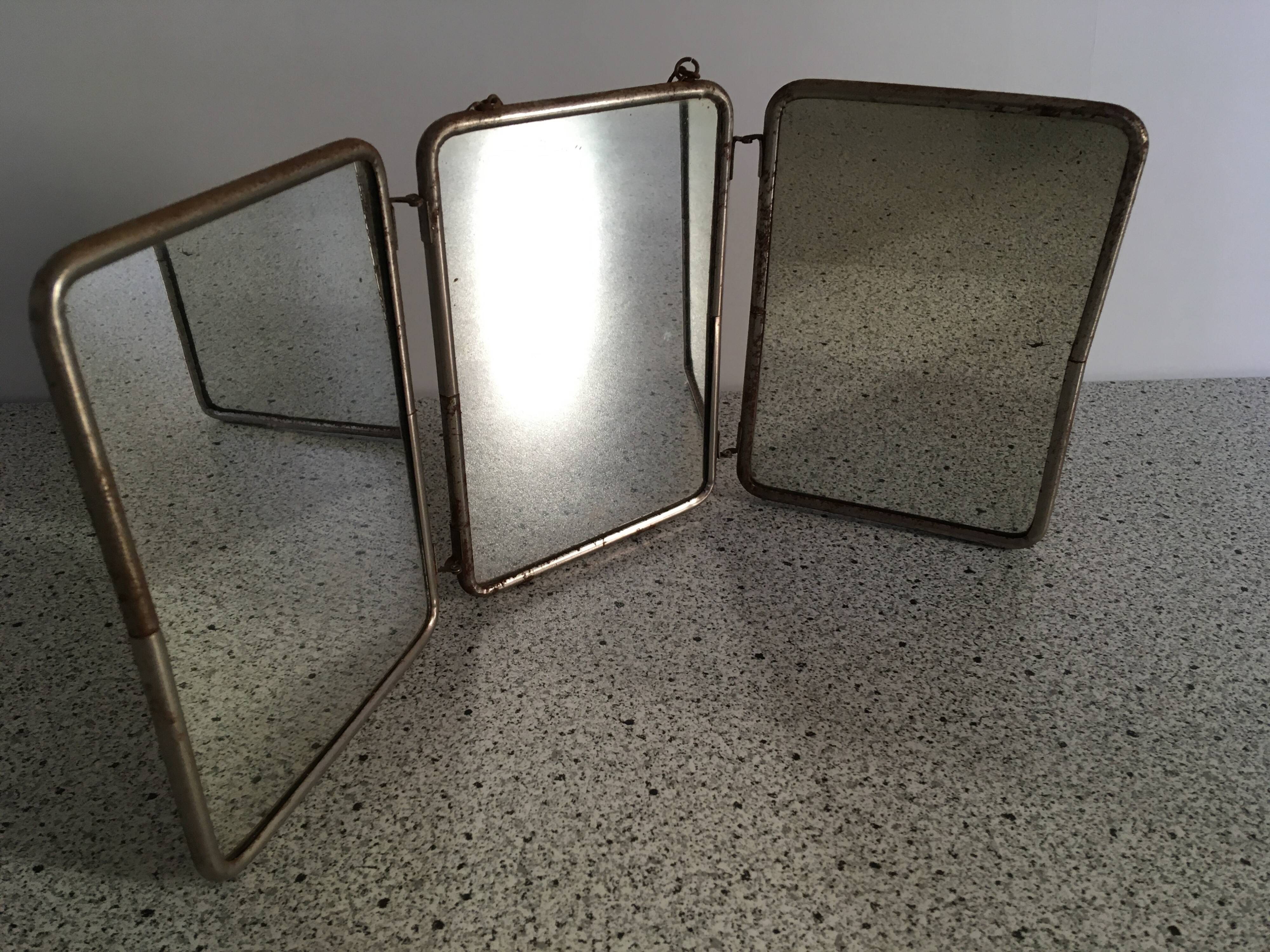 1930s Barber's Triptych Mirror