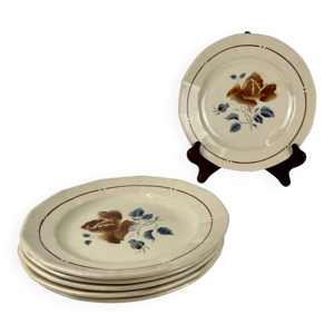 Set de 6 Assiettes à - fleur