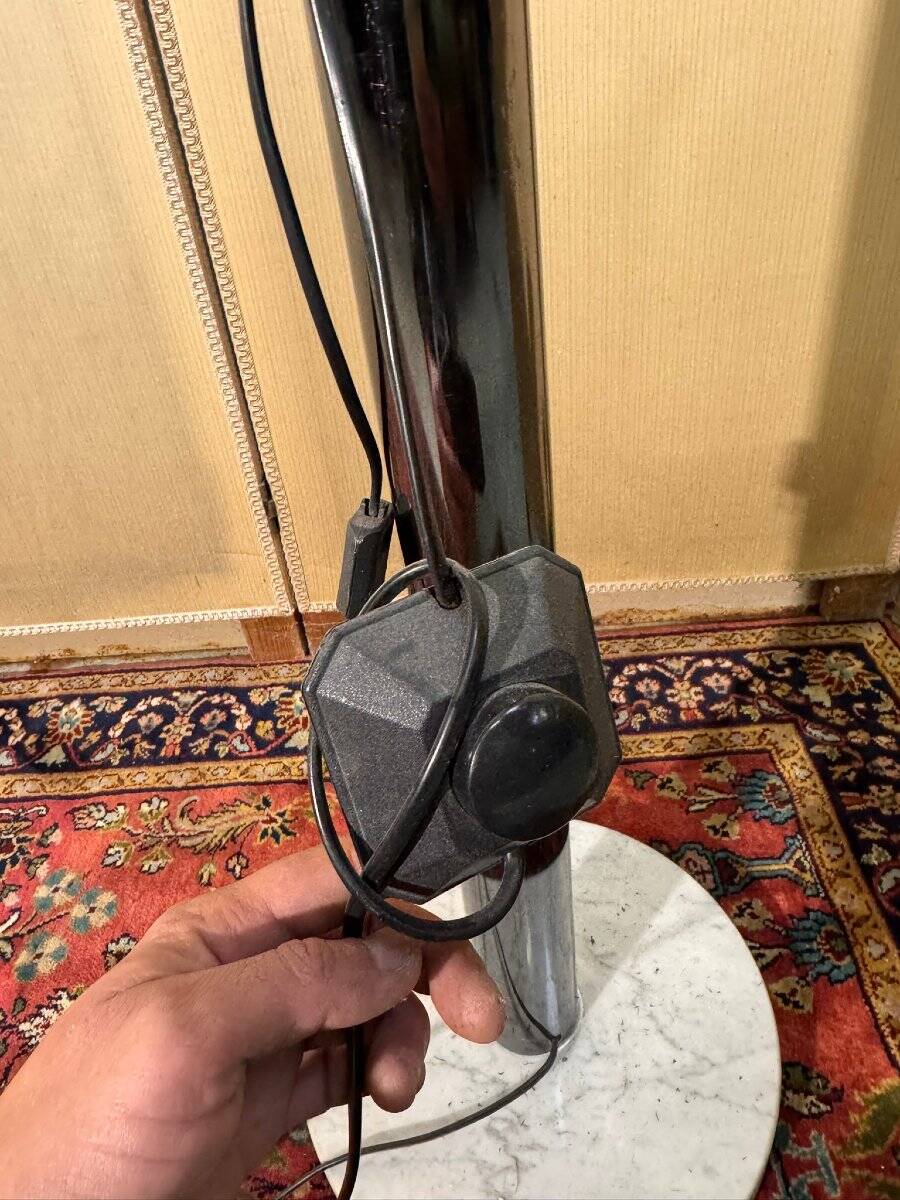 1990s design metal lamp with 5 light arms