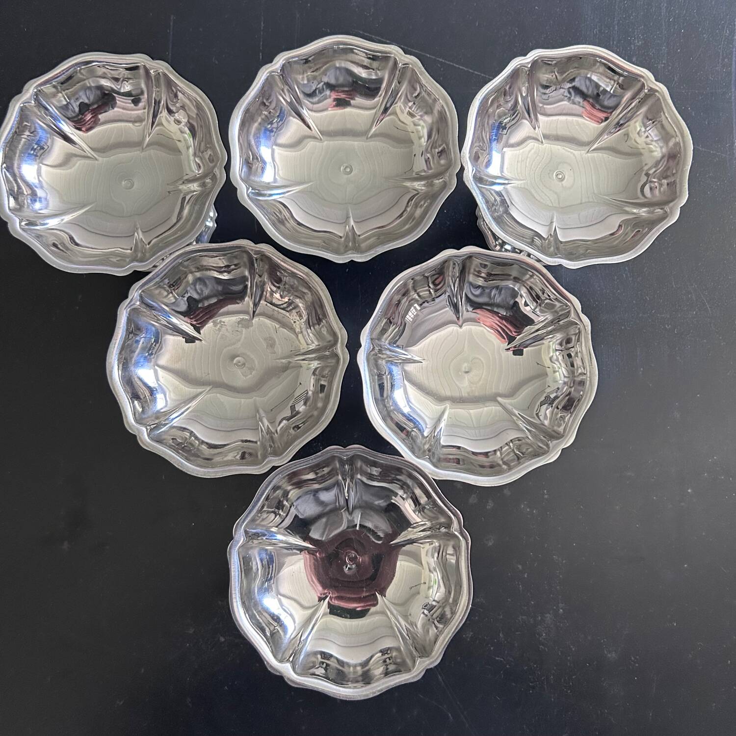 Service de 6 coupes à glaces