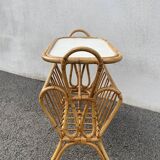 Rattan side table 1970