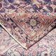 7x11 Vintage Red & Navy Blue Persian Rug, Oriental Rustic Decor, 228x338Cm