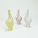 3 vases en porcelaine pastel "Luise" du milieu du siècle, Fritz Heidenreich, allemand