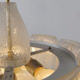 Lustre  en verre glacé de Doria