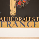 Chartres - Cathédrales de France, Art Déco Travel Poster, 86 x 123 cm