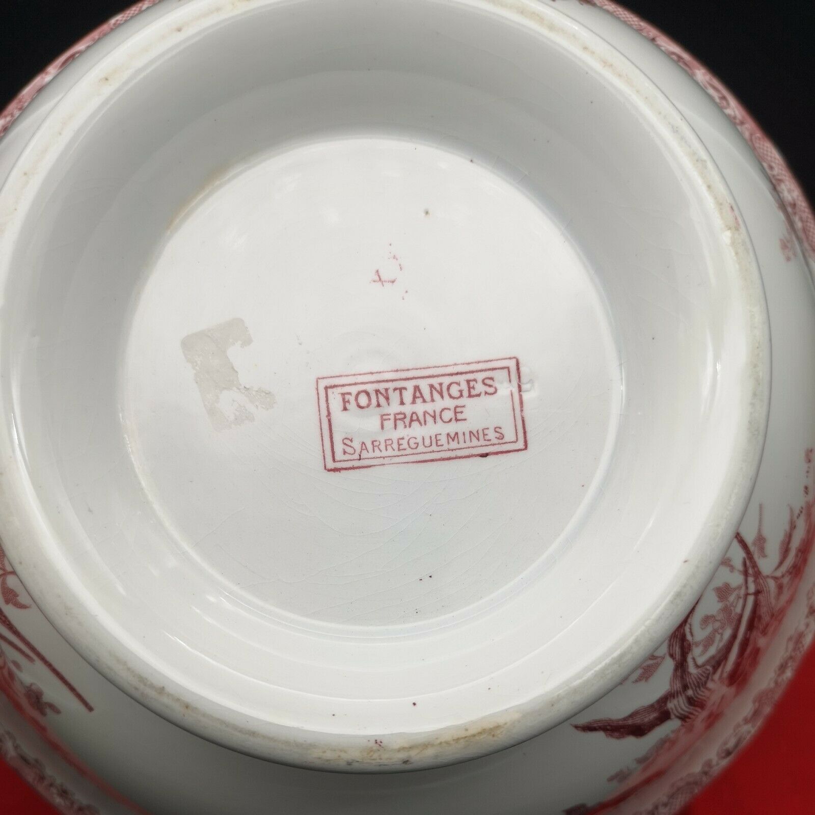 Salad bowl Sarreguemine model Fontanges