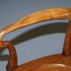 Victorian Howard & Son walnut office chair with stamp.