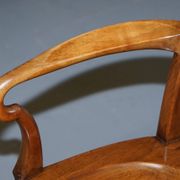 Victorian Howard & Son walnut office chair with stamp.
