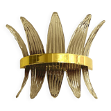 Fume’ “palmette” murano glass belt wall sconce