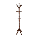 Coat rack on foot 1950-60, in turned wood