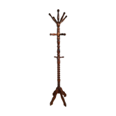 Coat rack on foot 1950-60, in turned wood