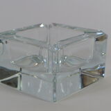 Cube/ Square shaped crystal ashtray Sevres France