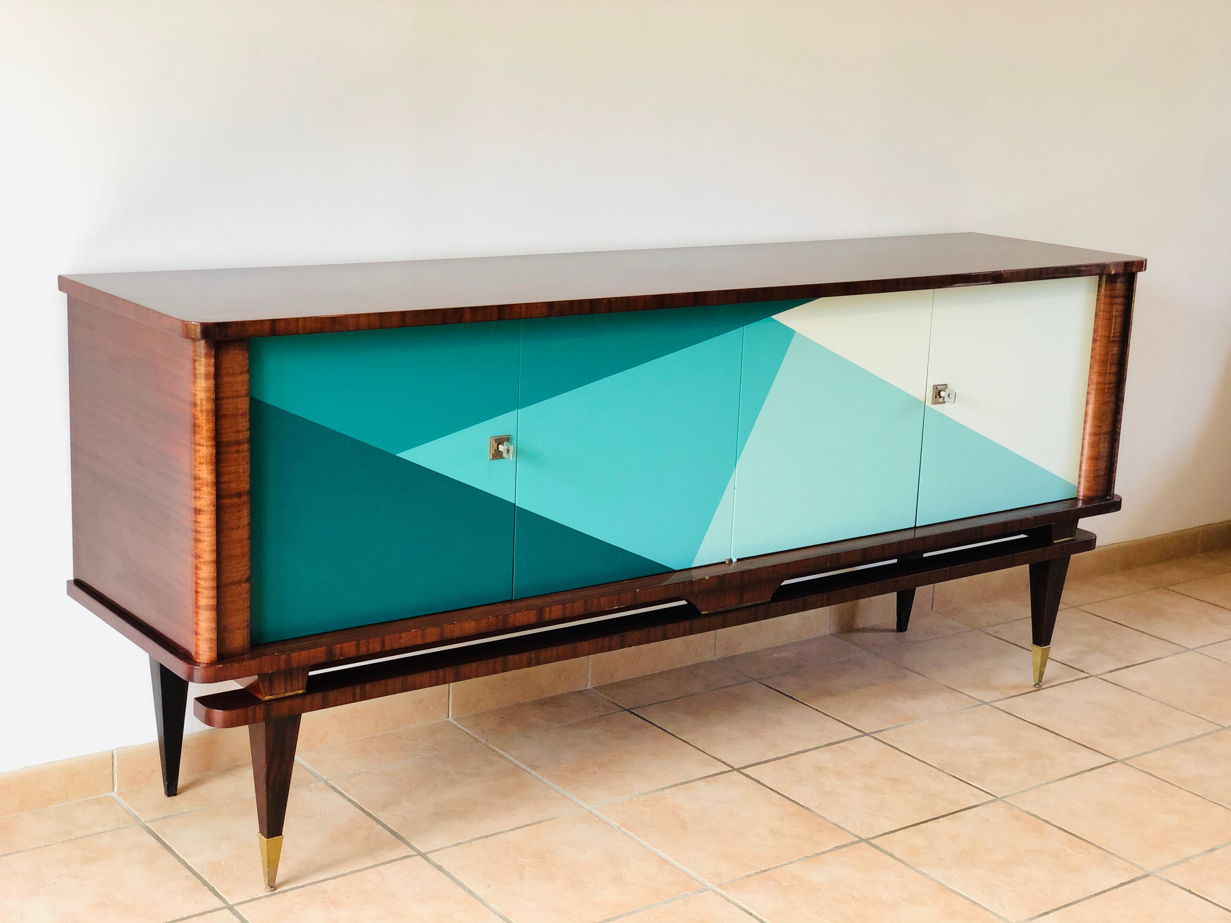 Vintage graphic sideboard 1960