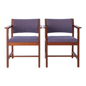 2 Fauteuils vintage Børge Mogensen 1960 pour Fredericia Stolefabrik