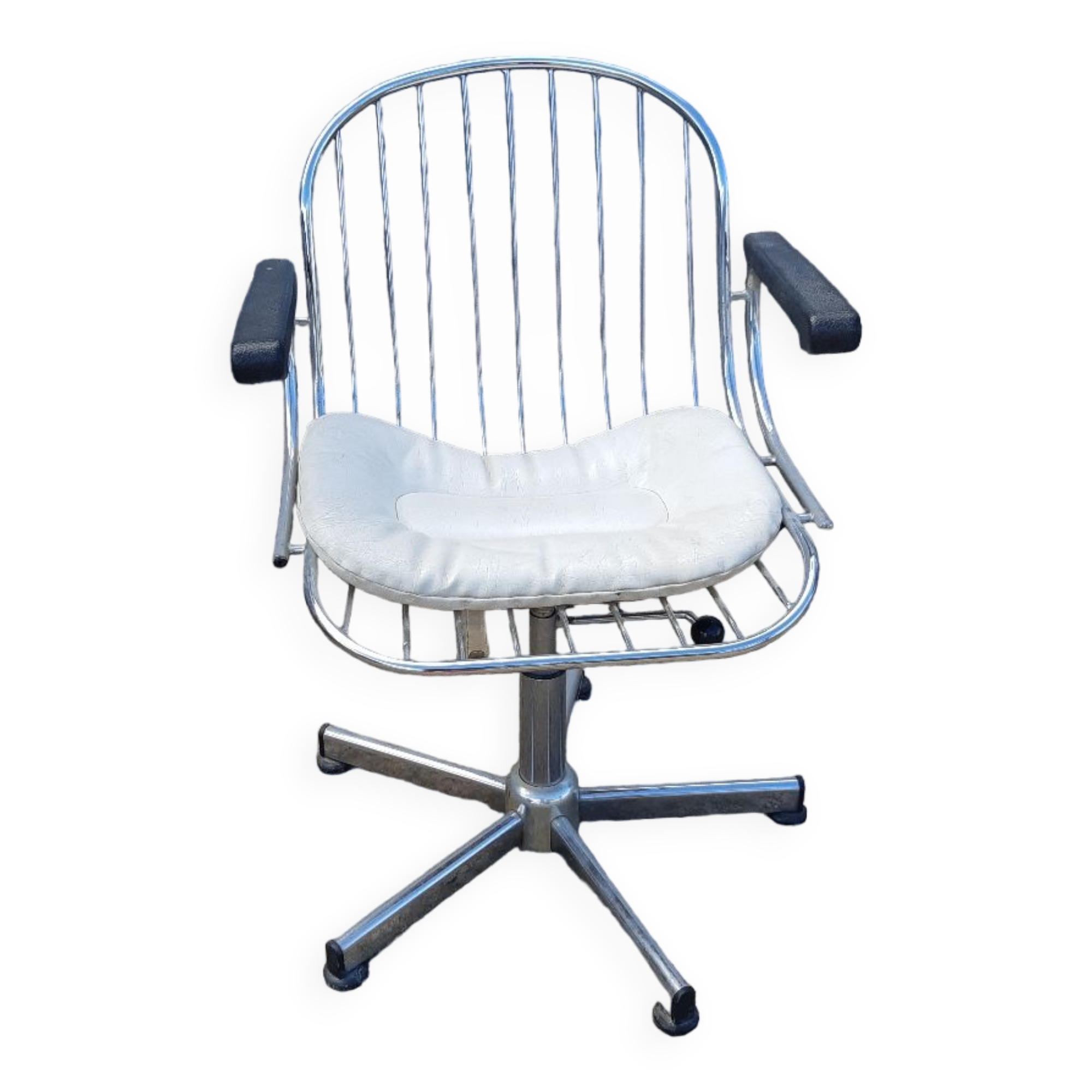 Vintage chrome armchair