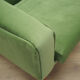 Fauteuil vert, design danois, années 1970, fabriqué au Danemark