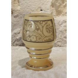 Vase en verre signé d'Argyl, vers 1930, art déco