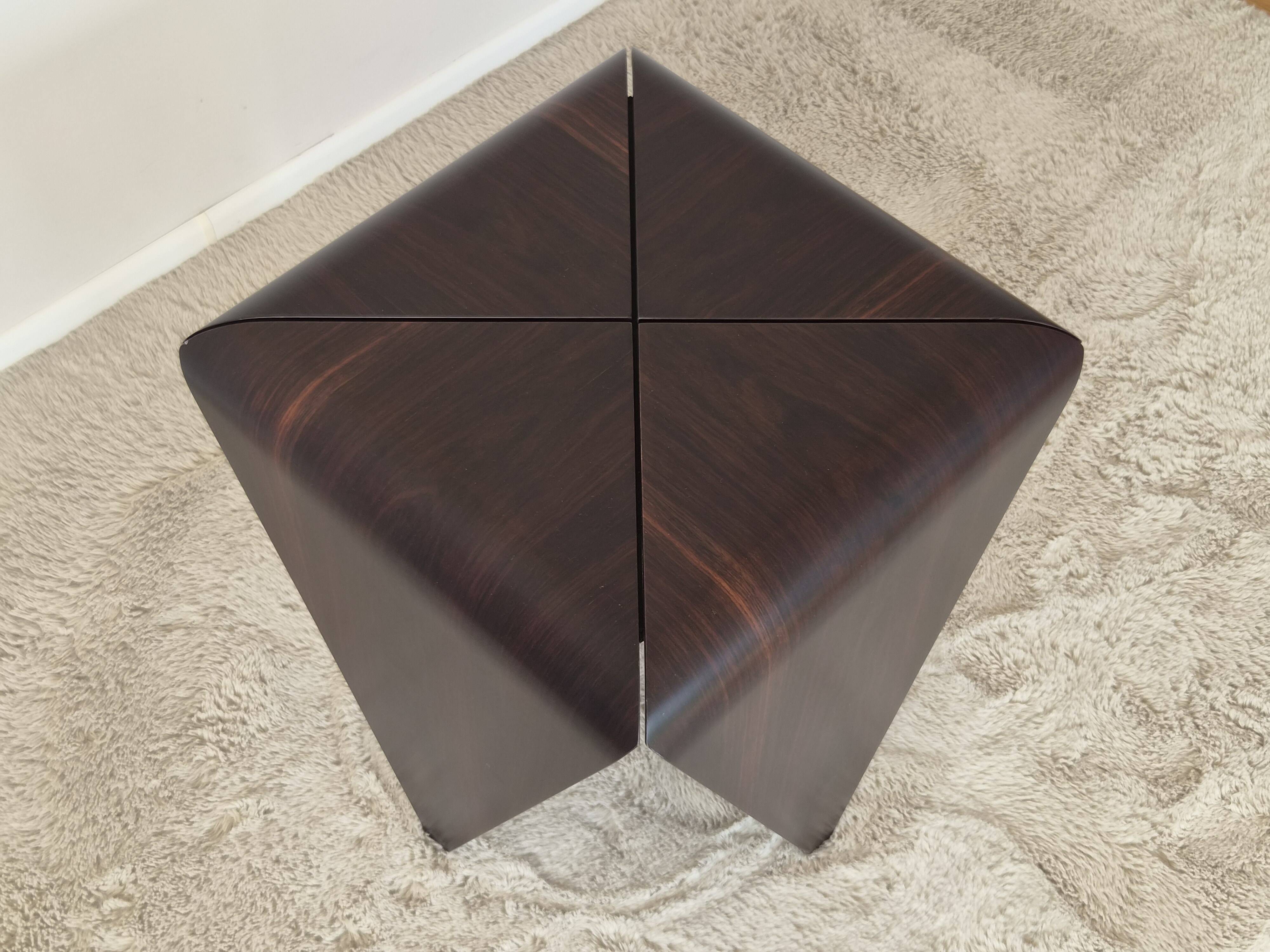 Petalas Side Tables by Jorge Zalszupin, Rosewood