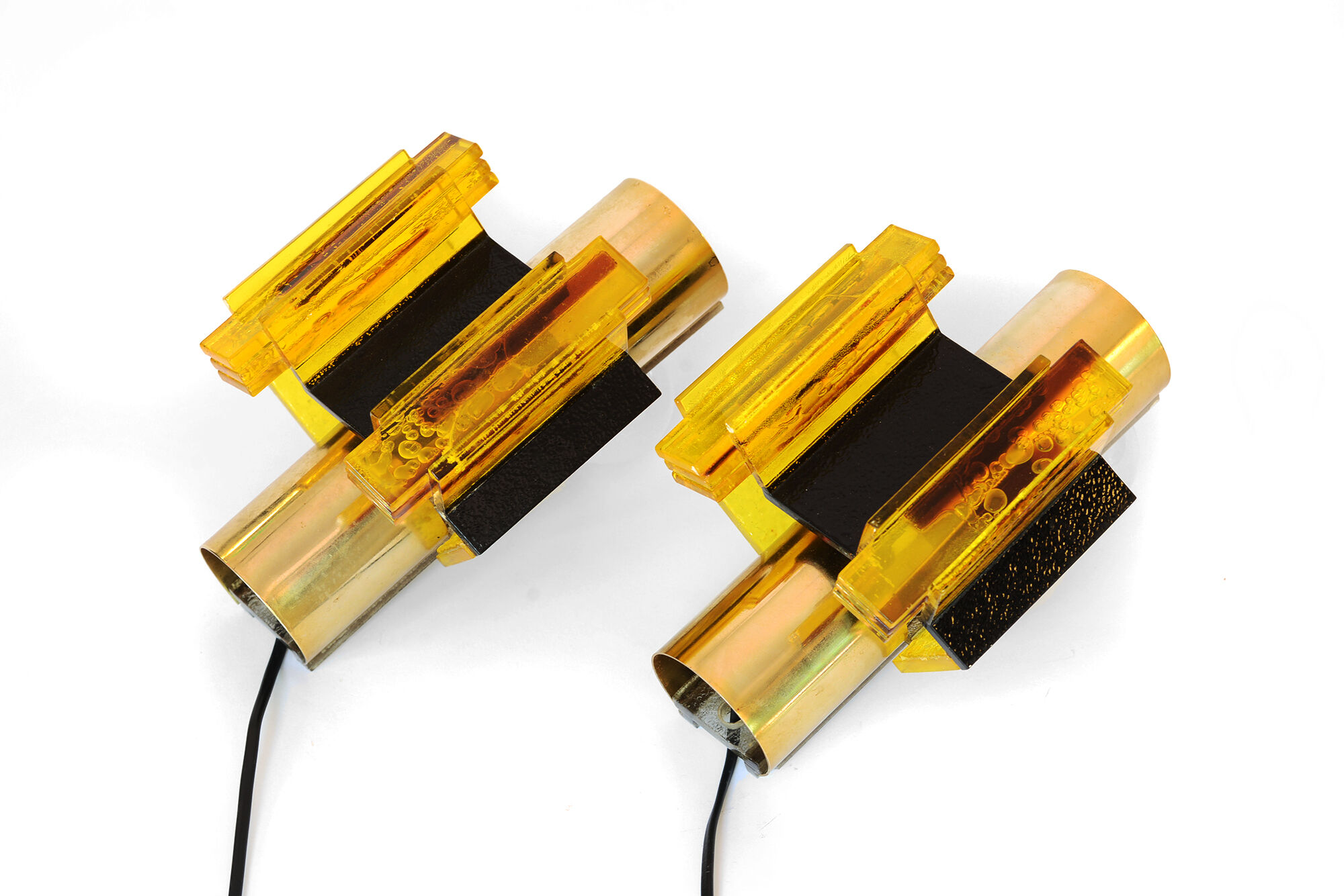 Pair of wall sconces by Claus Bolby for CEBO industries. Denmark 1960s