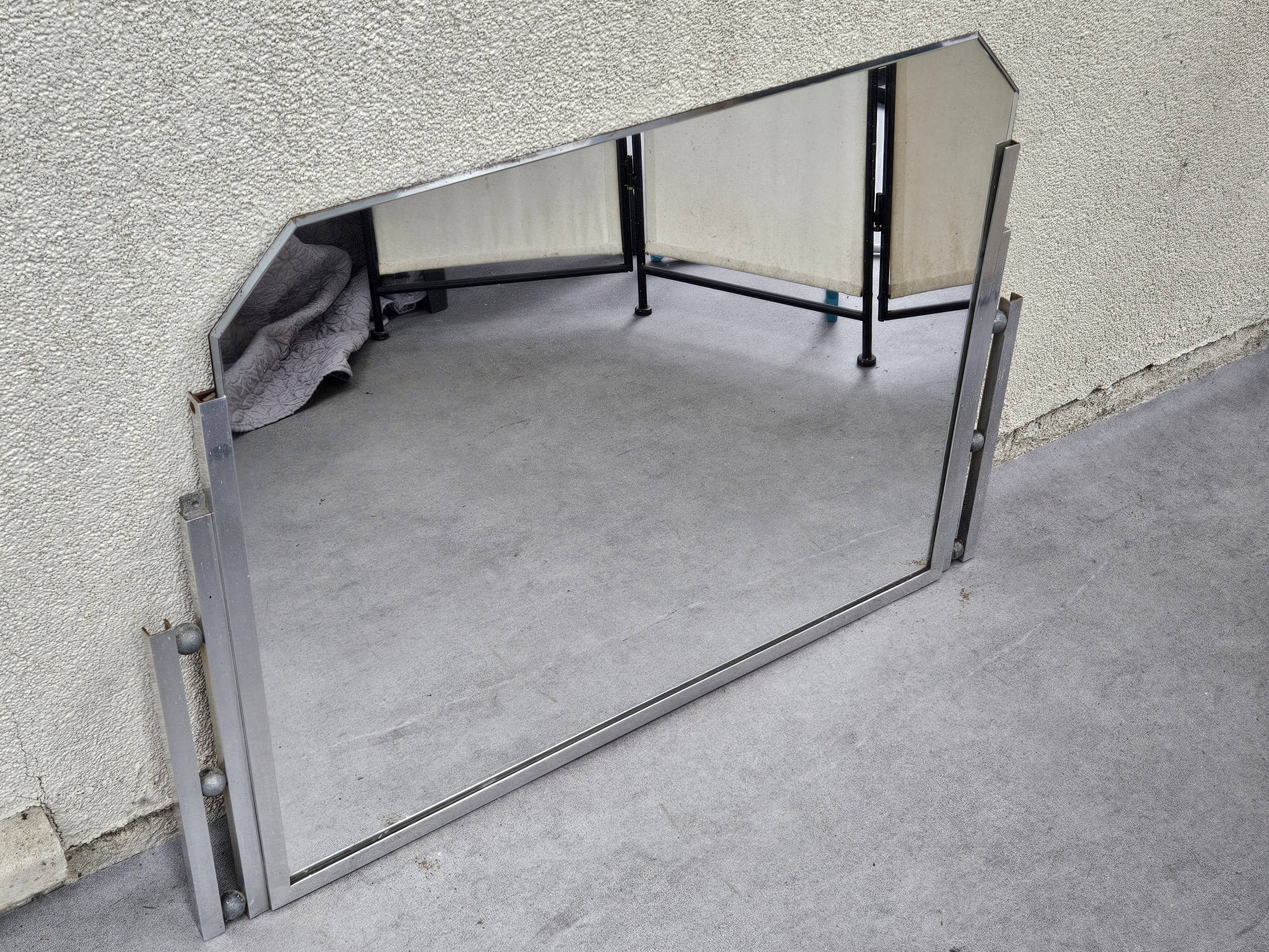 Beveled Art Deco mirror