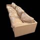 Modular sofa Poltrona Frau model Socrates in beige leather