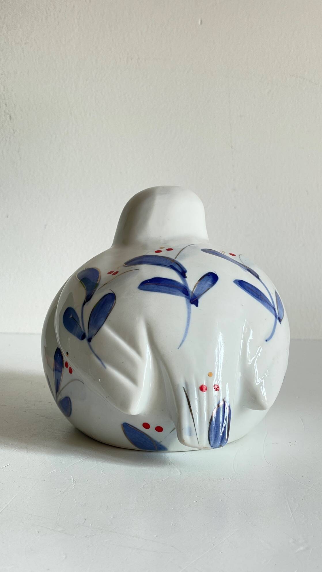 Oiseau vintage en porcelaine chinoise