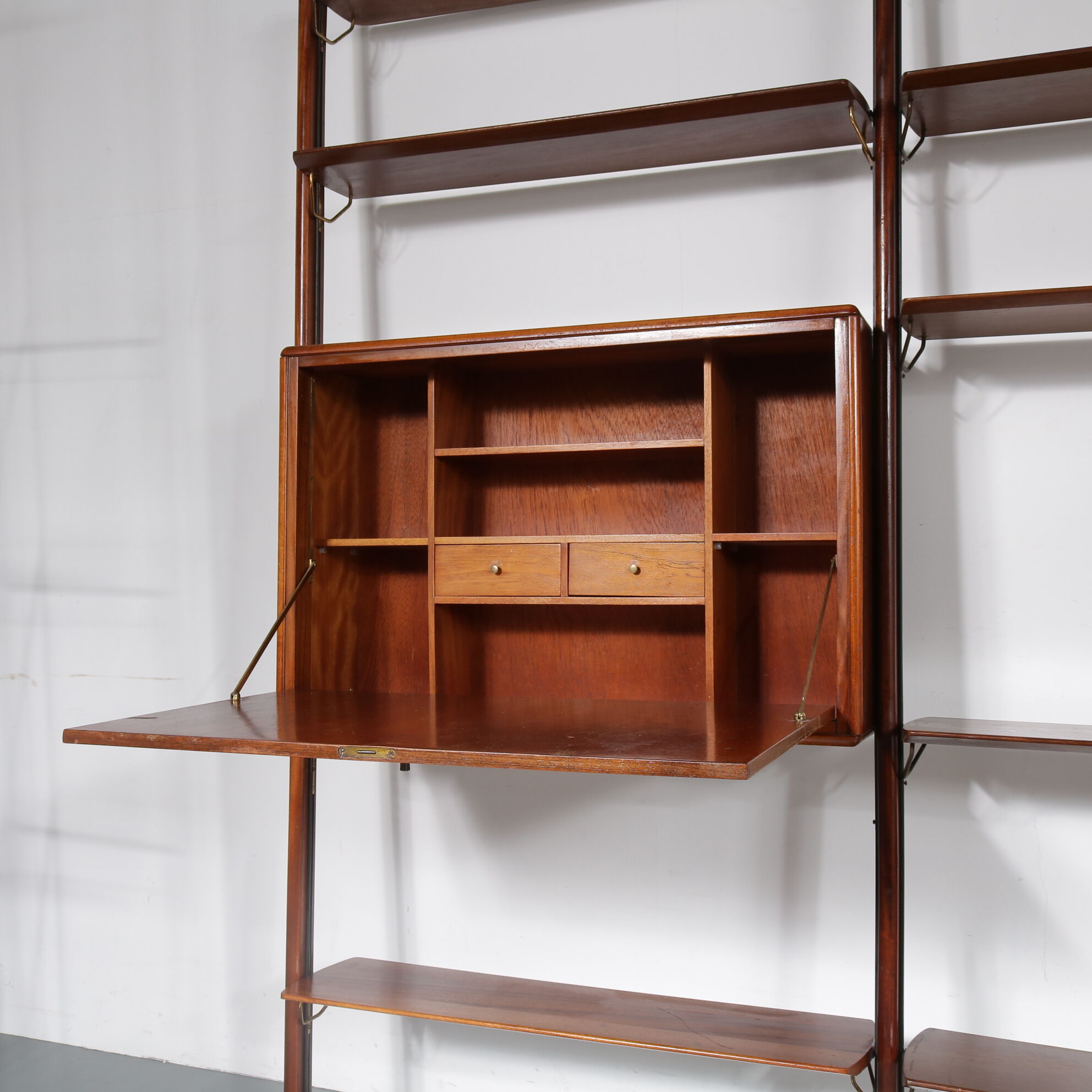 Bibliothèque conçue par William Watting, fabriqué par Scanflex Pays-Bas 1960