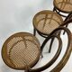 Set of 4 Mid Century Zpm Radomsko Bentwood and Cane dining chairs, 1960s