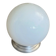 Ceiling light or wall light with white opal glass globe, 20 cm, aluminium rose.