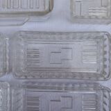 Glass tray and its dishes