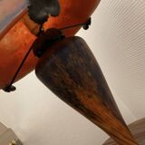 Lampe pâte de verre orange