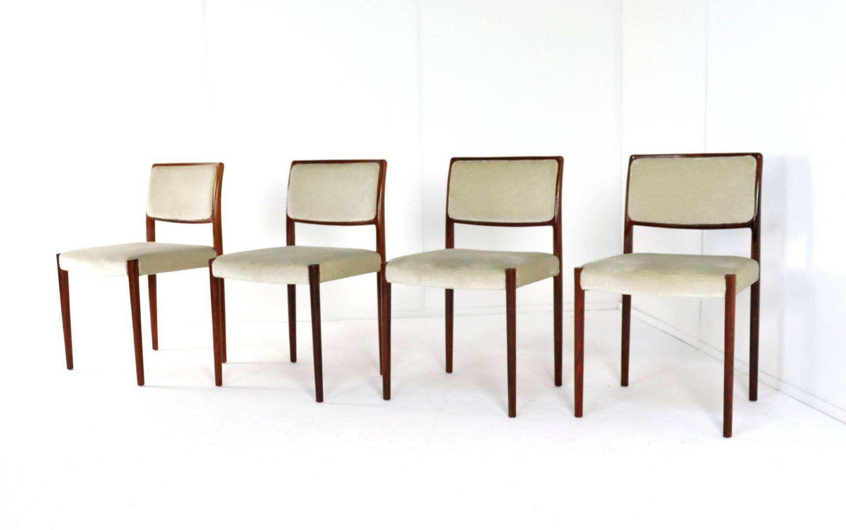 Set of 4 Niels O Möller model 80 chairs